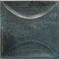 Apollo Tile Antiek 3.94 in. x 3.94 in. Glossy Blue Ceramic Square Deco Wall Tile 5.39 sq. ft./case, 50PK MODDECBLU44